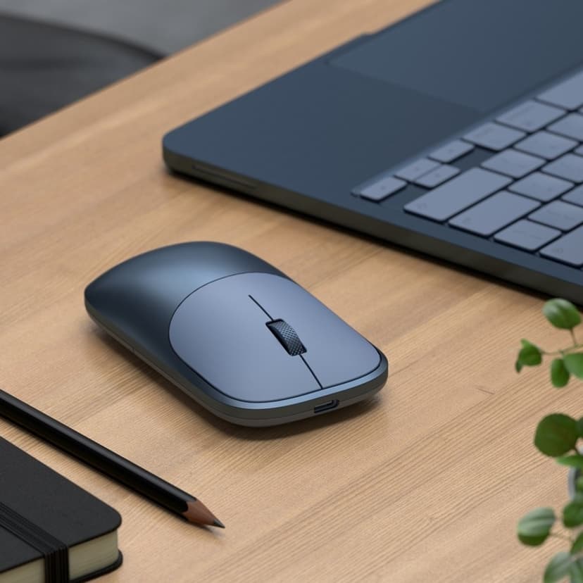 Satechi Slim EX Trådlös RF + Bluetooth Mus Blå