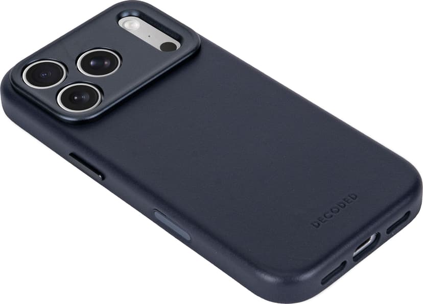 Decoded Leather Backcover iPhone 18 Pro Max Midnatt