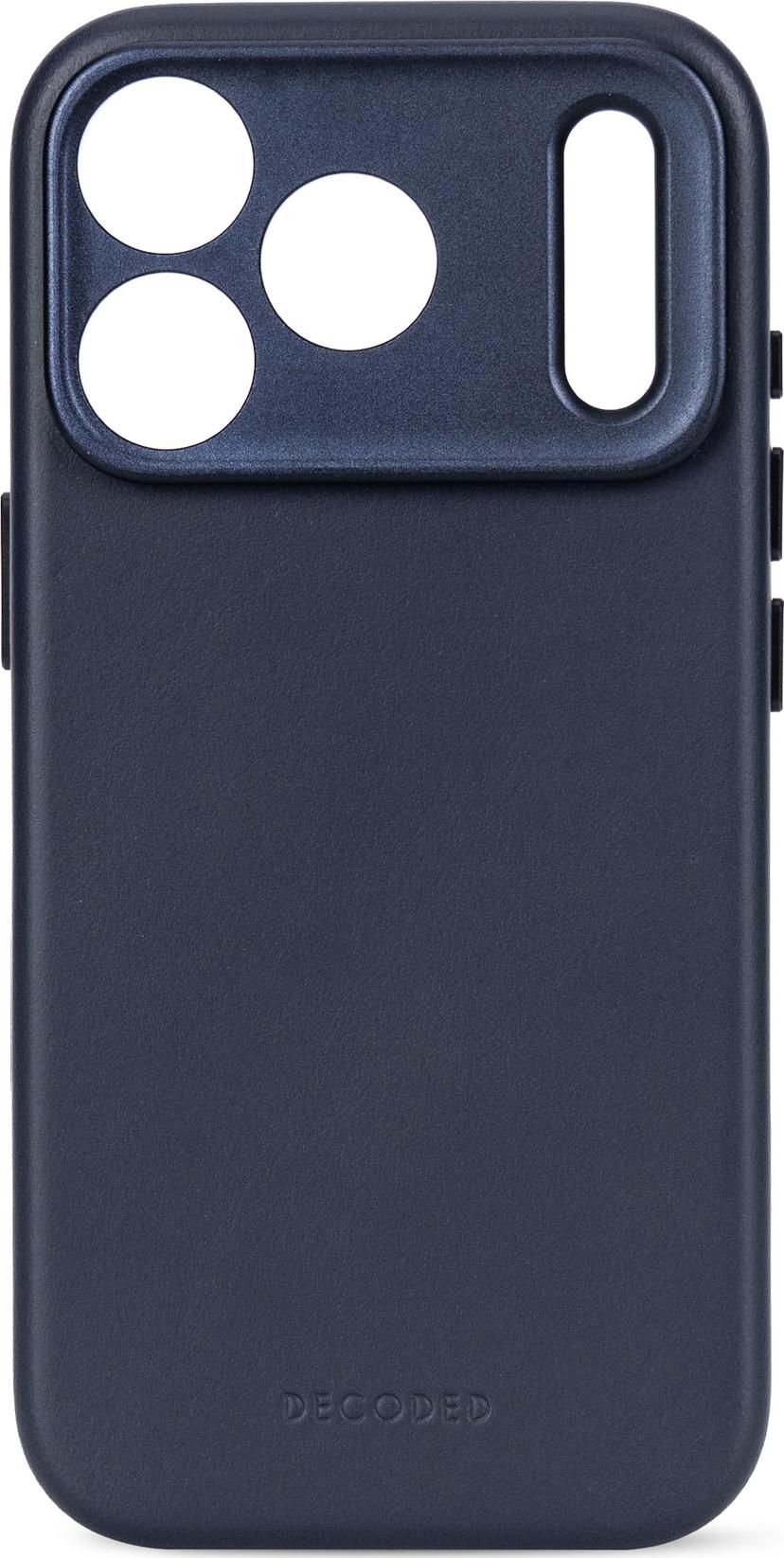 Decoded Leather Backcover iPhone 18 Pro Middernacht