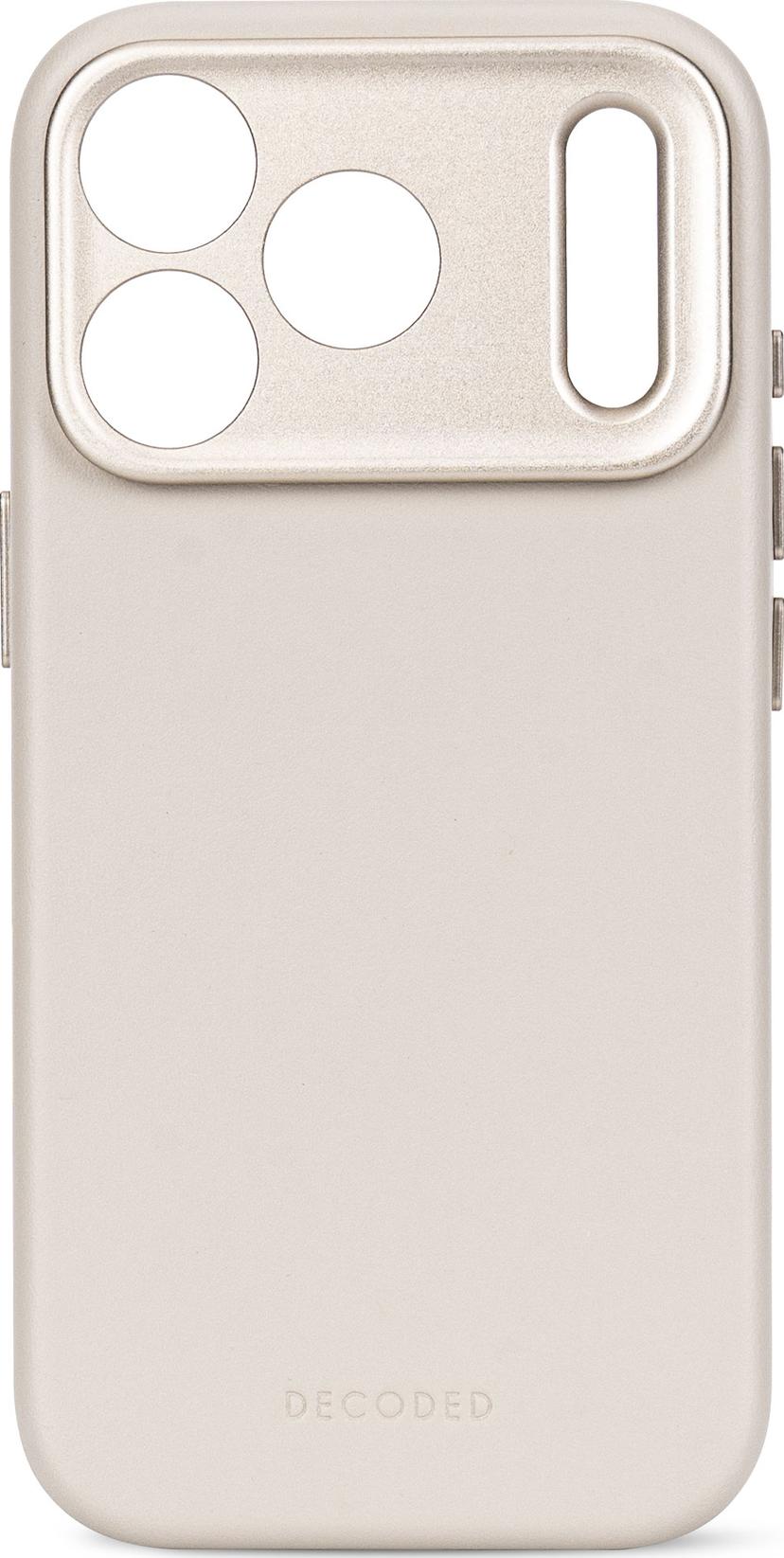 Decoded Leather Backcover iPhone 18 Pro Taupe