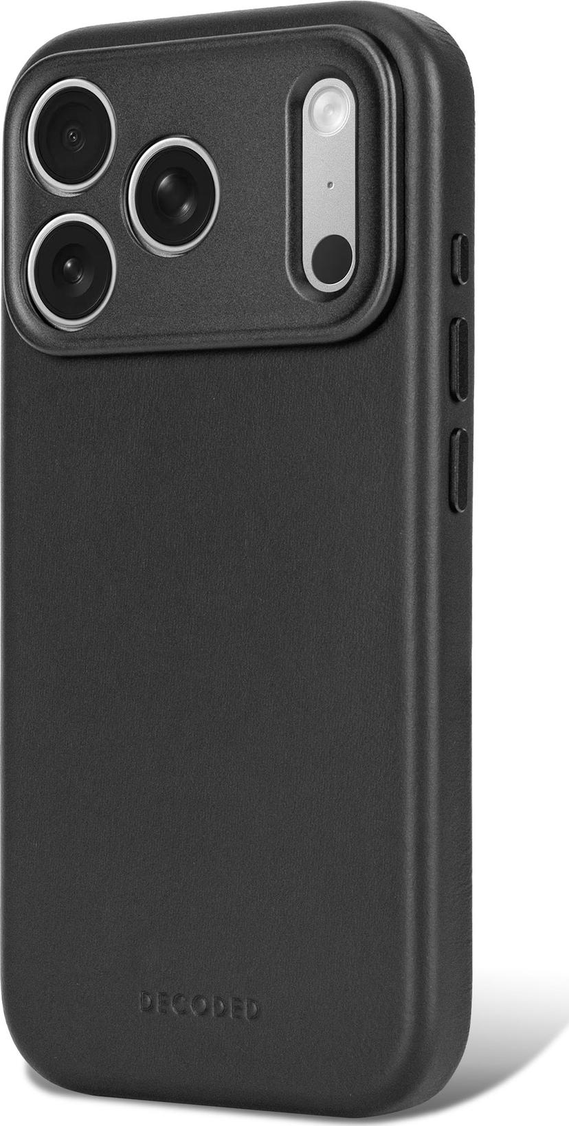 Decoded Leather Backcover iPhone 18 Pro Max Svart