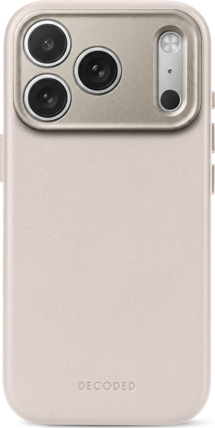 Decoded Leather Backcover iPhone 18 Pro Taupe