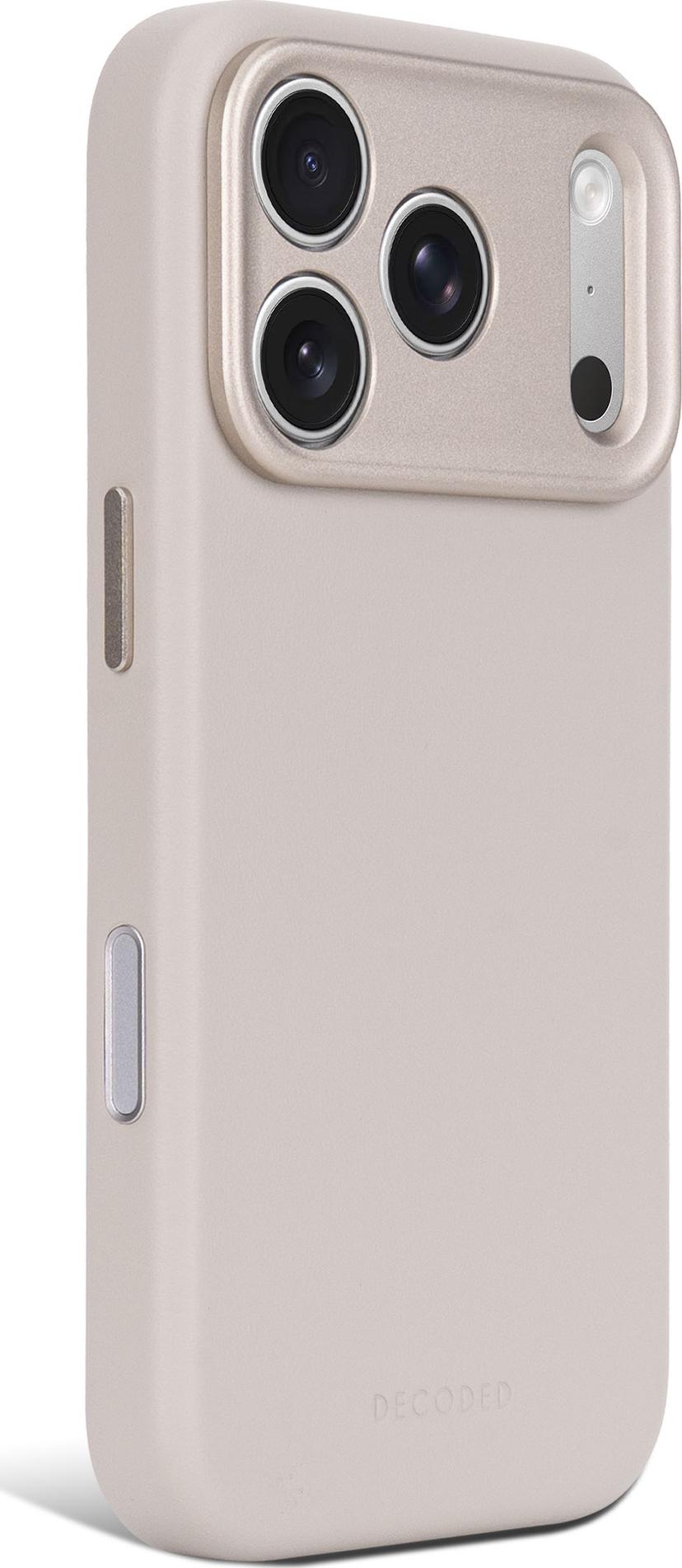 Decoded Leather Backcover iPhone 18 Pro Taupe
