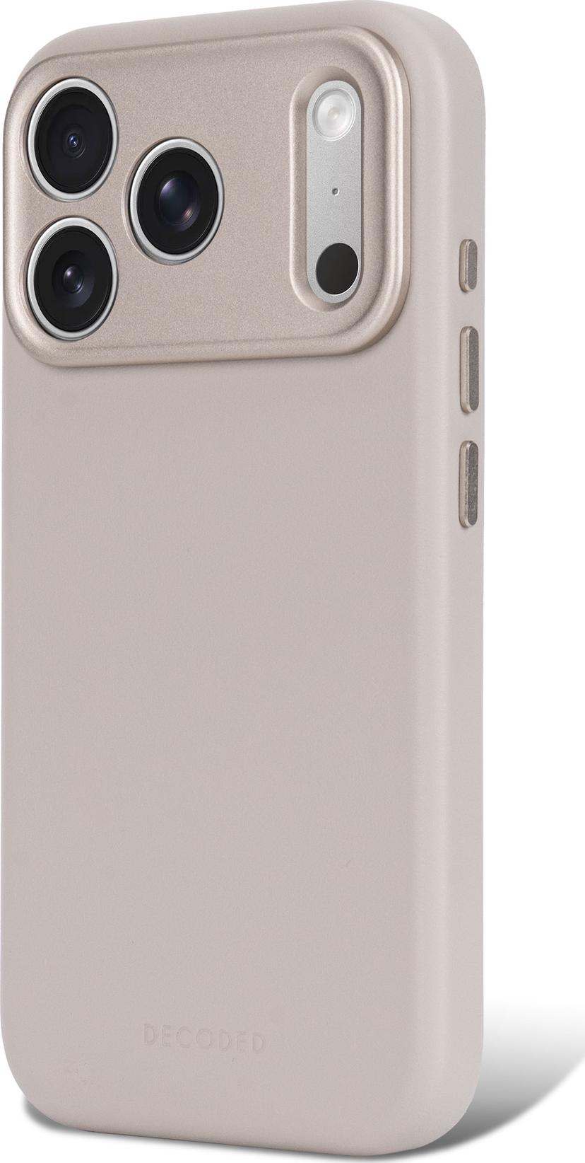 Decoded Leather Backcover iPhone 18 Pro Max Taupe / brun