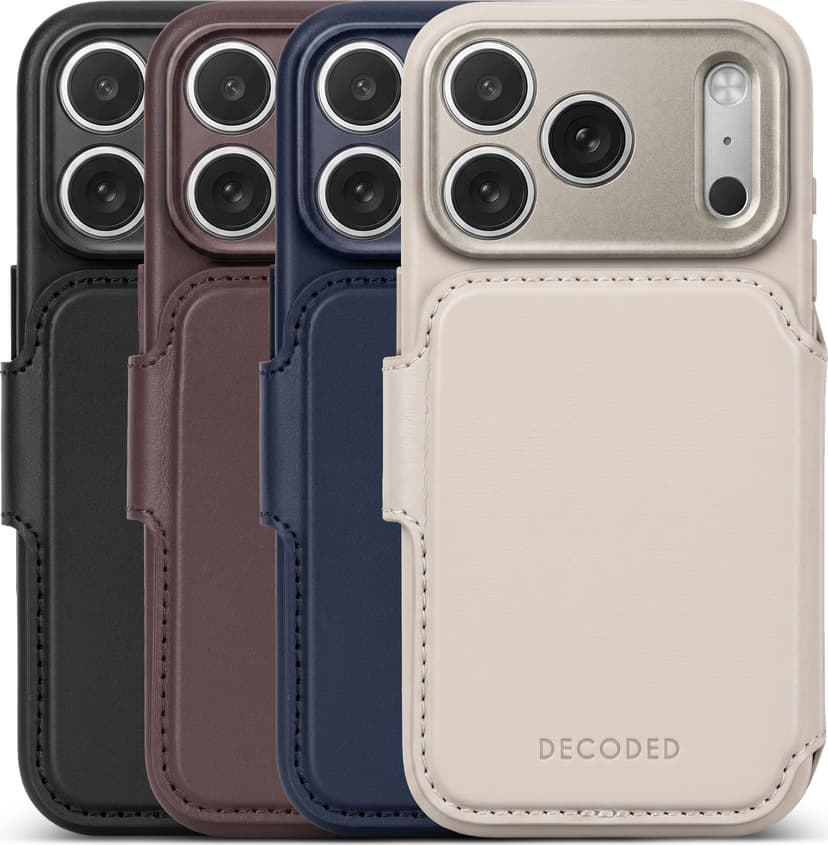Decoded Leather Detachable Wallet iPhone 18 Pro Max Taupe / brun