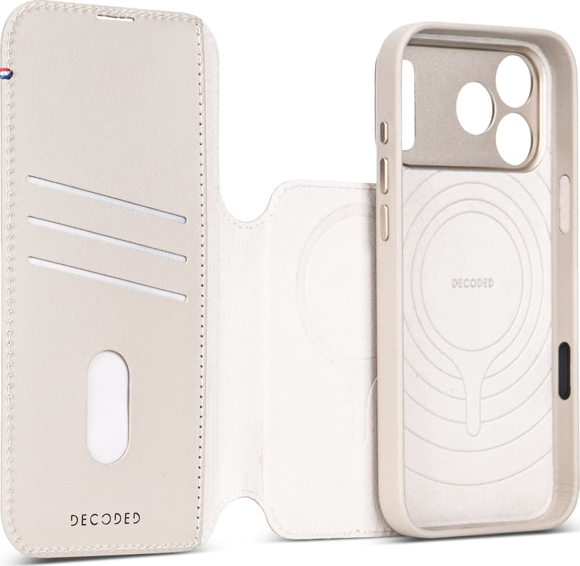 Decoded Leather Detachable Wallet iPhone 18 Pro Max Taupe / brun
