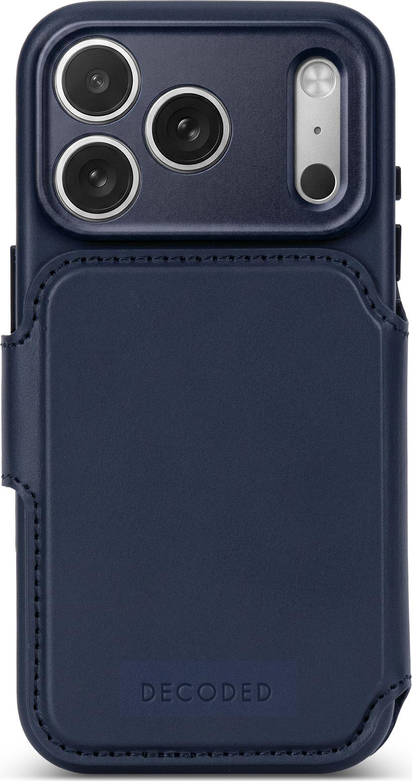 Decoded Leather Detachable Wallet iPhone 18 Pro Midnatt
