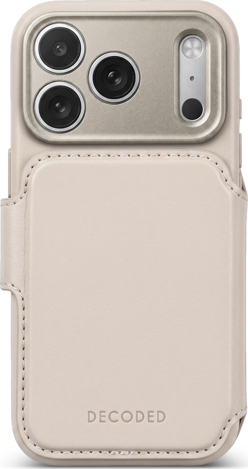 Decoded Leather Detachable Wallet iPhone 18 Pro Taupe / brun