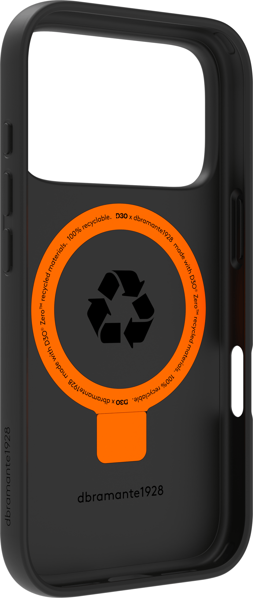 dbramante1928 Iceland Ultra D3O MagSafe Kick iPhone 17 Pro, iPhone 18 Pro Svart