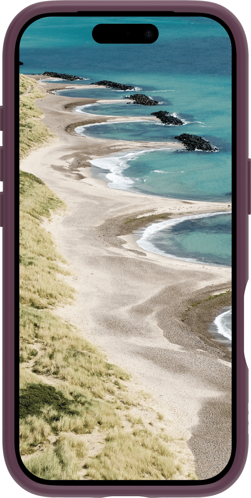dbramante1928 Grenen Ultra D3O MagSafe iPhone 17 Pro, iPhone 18 Pro Burgunder