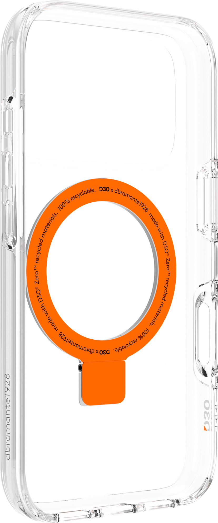 dbramante1928 Iceland Ultra D3O MagSafe Kick iPhone 17 Pro, iPhone 18 Pro Transparant