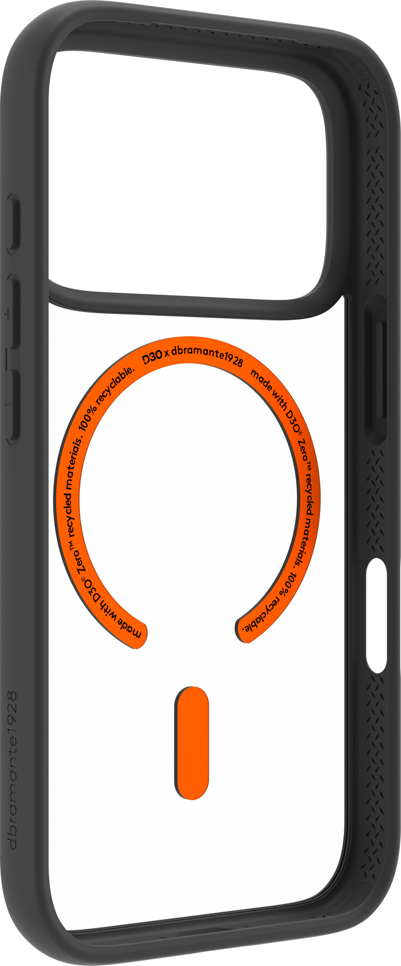 dbramante1928 Grenen Ultra D3O MagSafe iPhone 17 Pro, iPhone 18 Pro Sort