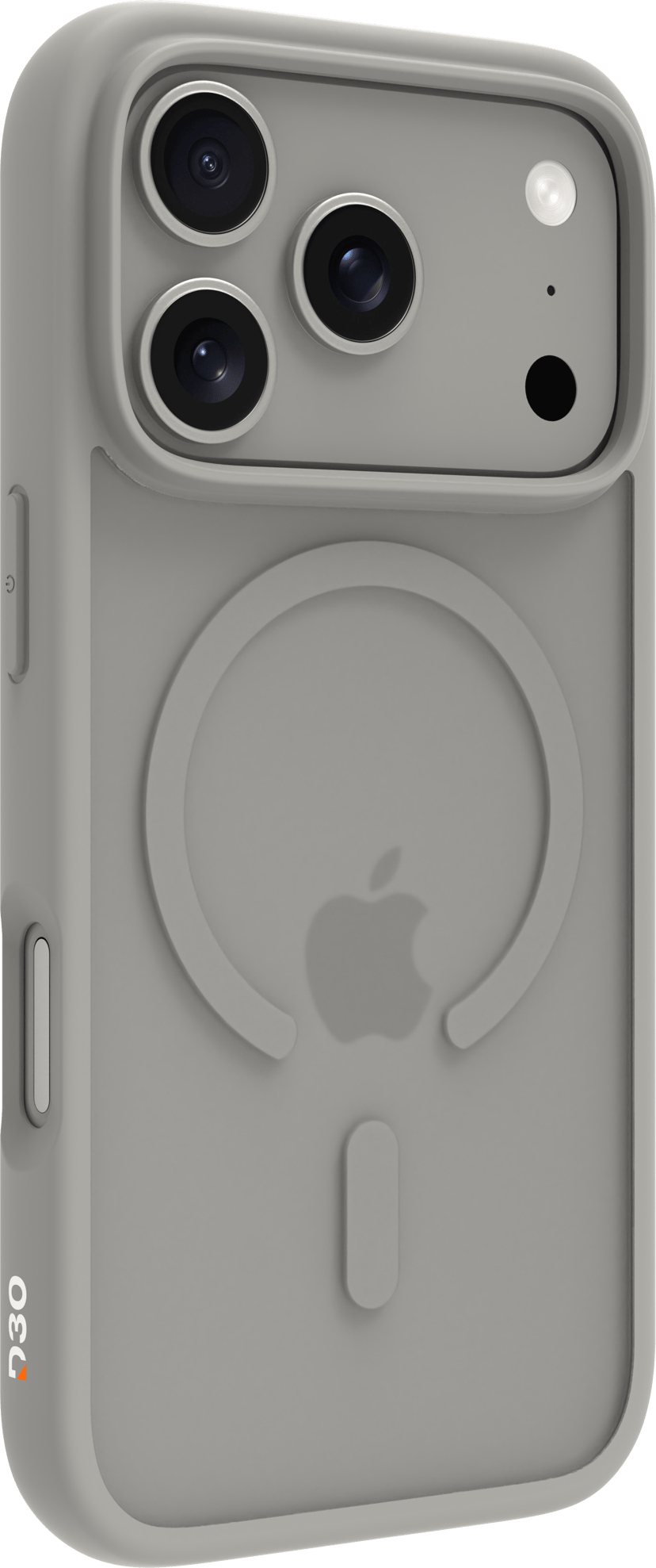 dbramante1928 Grenen Ultra D3O MagSafe iPhone 17 Pro, iPhone 18 Pro Lys grå
