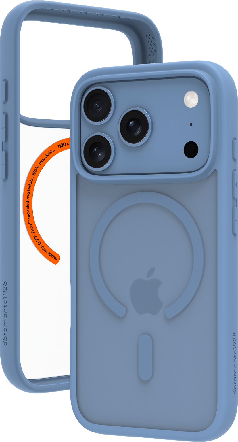 dbramante1928 Grenen Ultra D3O MagSafe iPhone 17 Pro, iPhone 18 Pro Blå