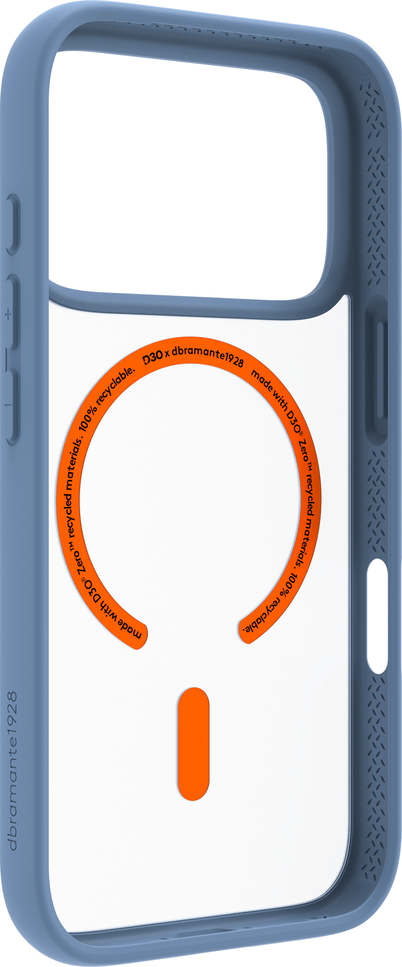 dbramante1928 Grenen Ultra D3O MagSafe iPhone 17 Pro, iPhone 18 Pro Blauw