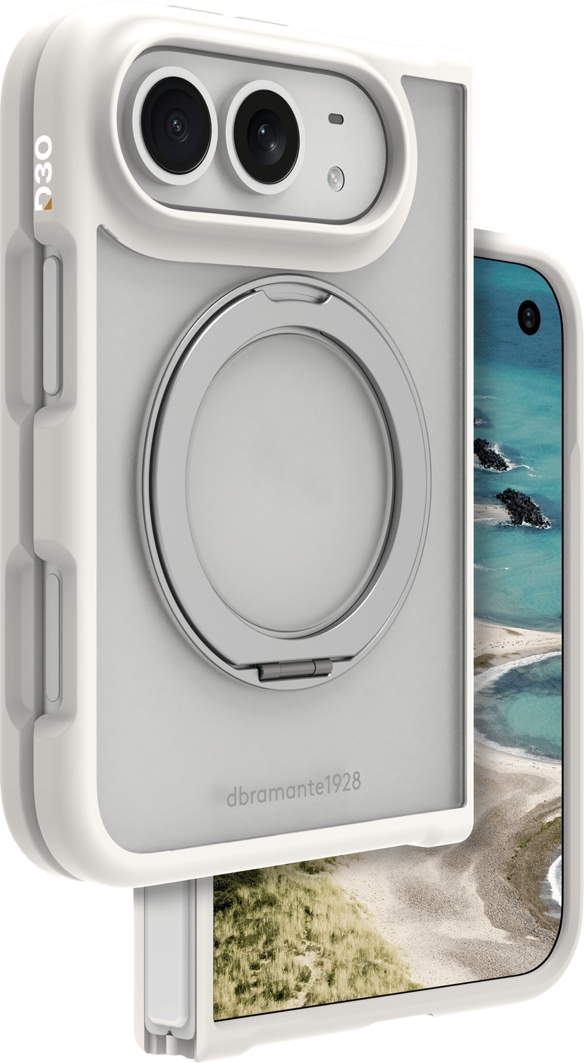 dbramante1928 Grenen Ultra D3O MagSafe Kick iPhone Duo Hvit