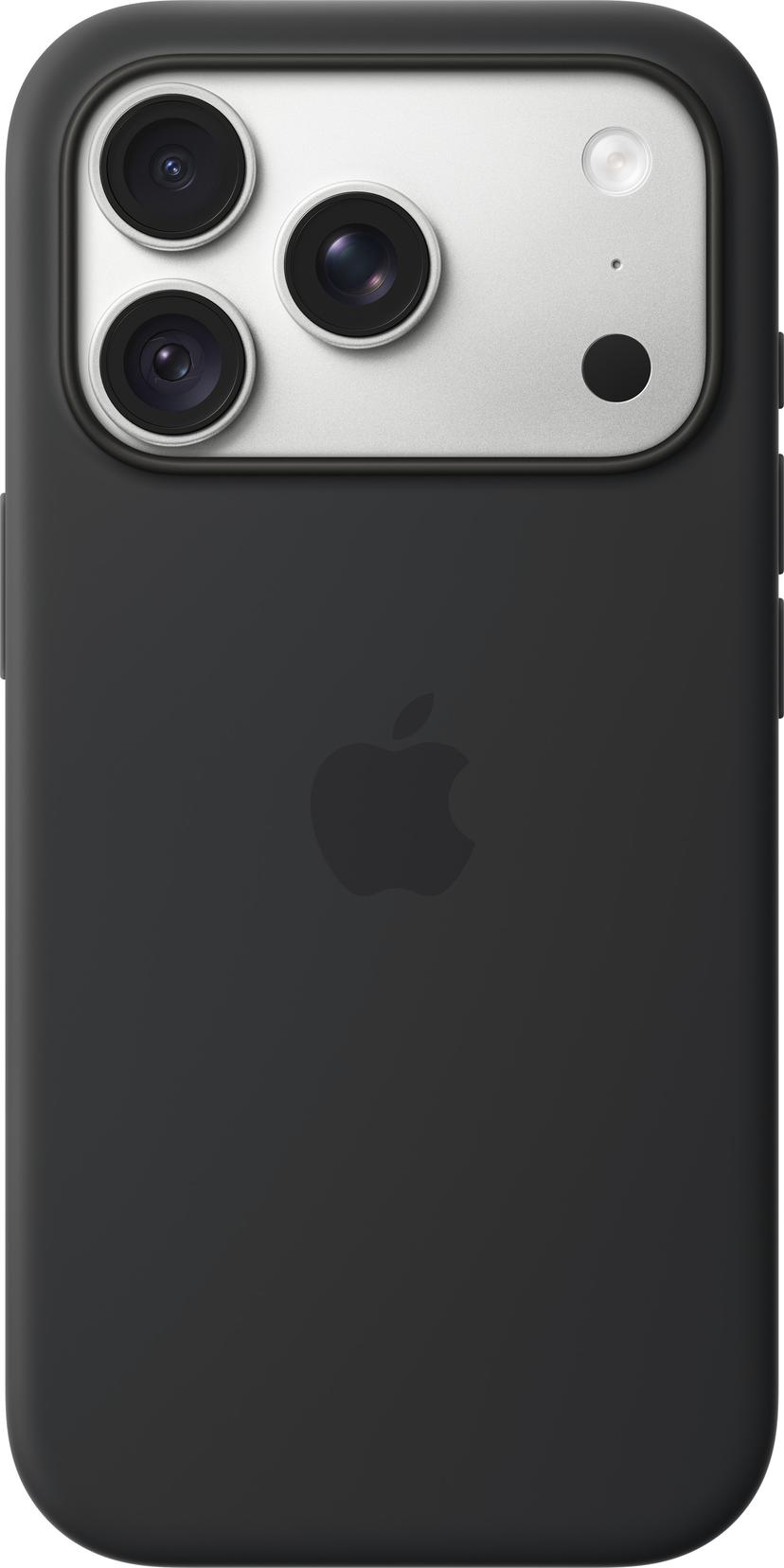 Apple Silicone Case MagSafe iPhone 18 Pro Svart
