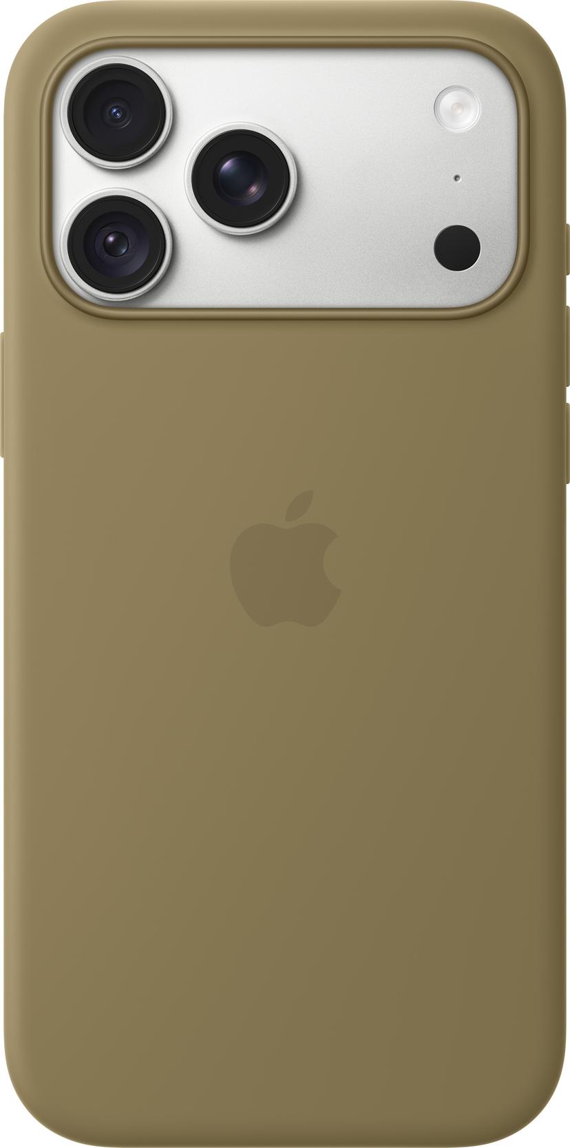 Apple Silicone Case MagSafe iPhone 18 Pro Max Oliven