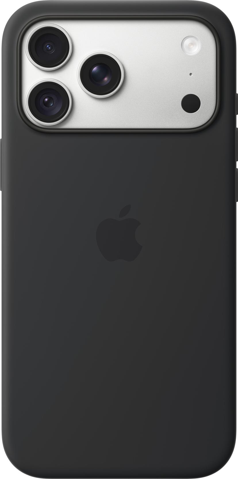 Apple Silicone Case MagSafe iPhone 18 Pro Max Zwart