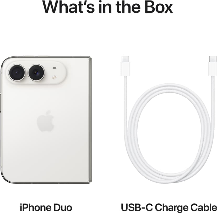 Apple iPhone Duo 256GB Stjernehvit