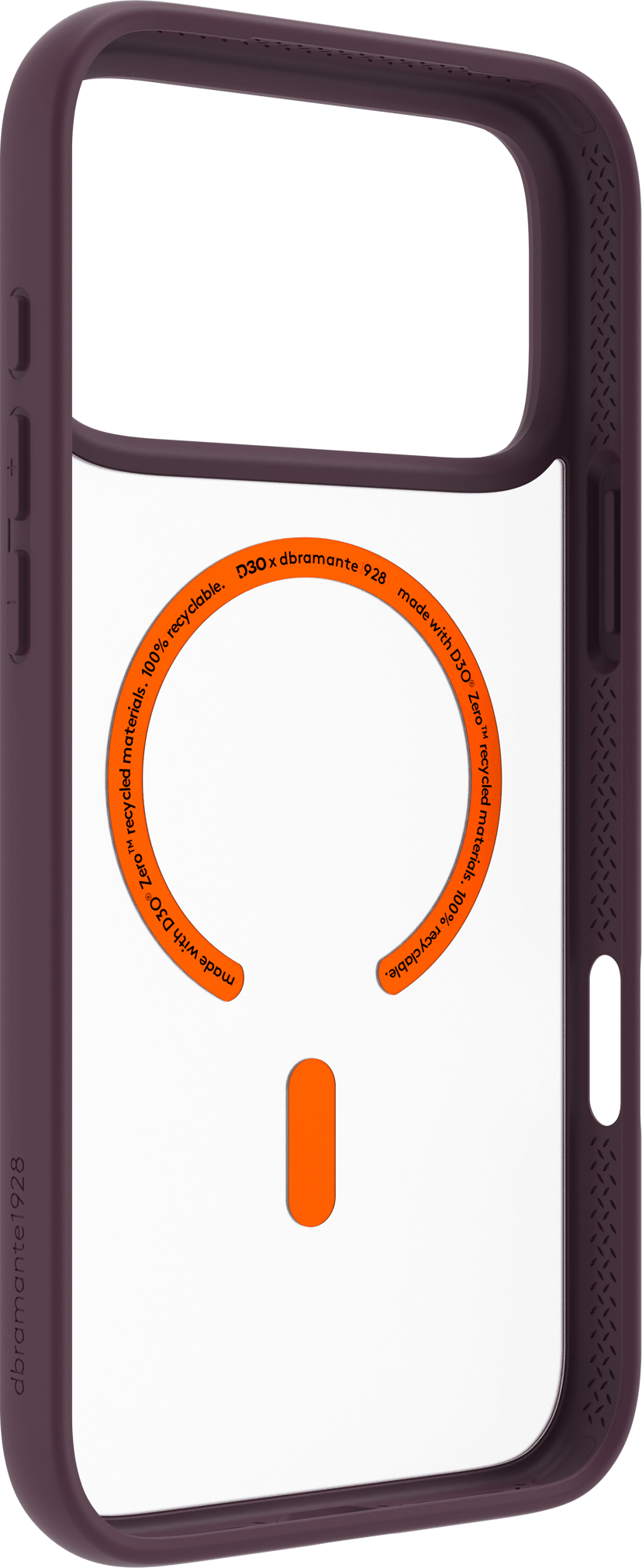 dbramante1928 Grenen Ultra D3O MagSafe iPhone 18 Pro Max Burgundi