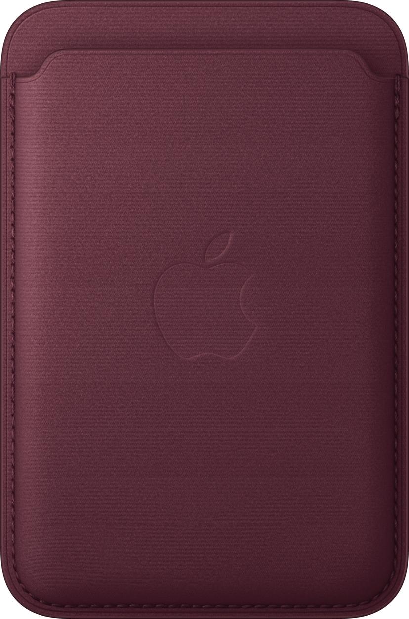 Apple FineWoven kaarthouder met MagSafe voor iPhone Bordeaux rood