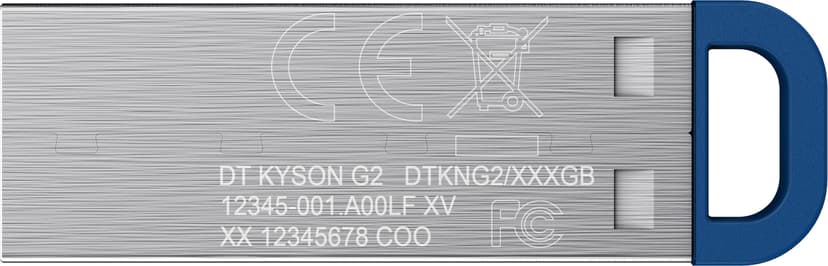 Kingston DataTraveler Kyson G2 512GB 512GB USB-A Rustfrit stål