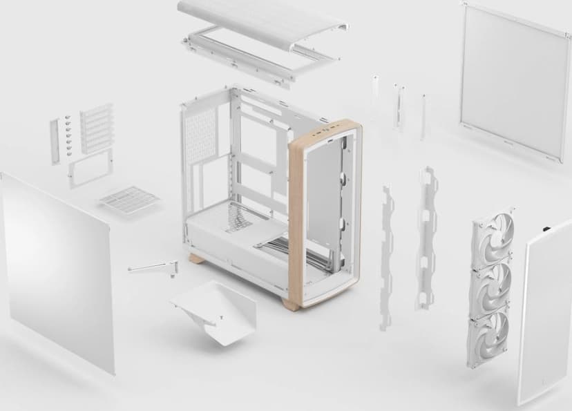 Fractal Design Summit Chalk Solid Midi Tower Hvit