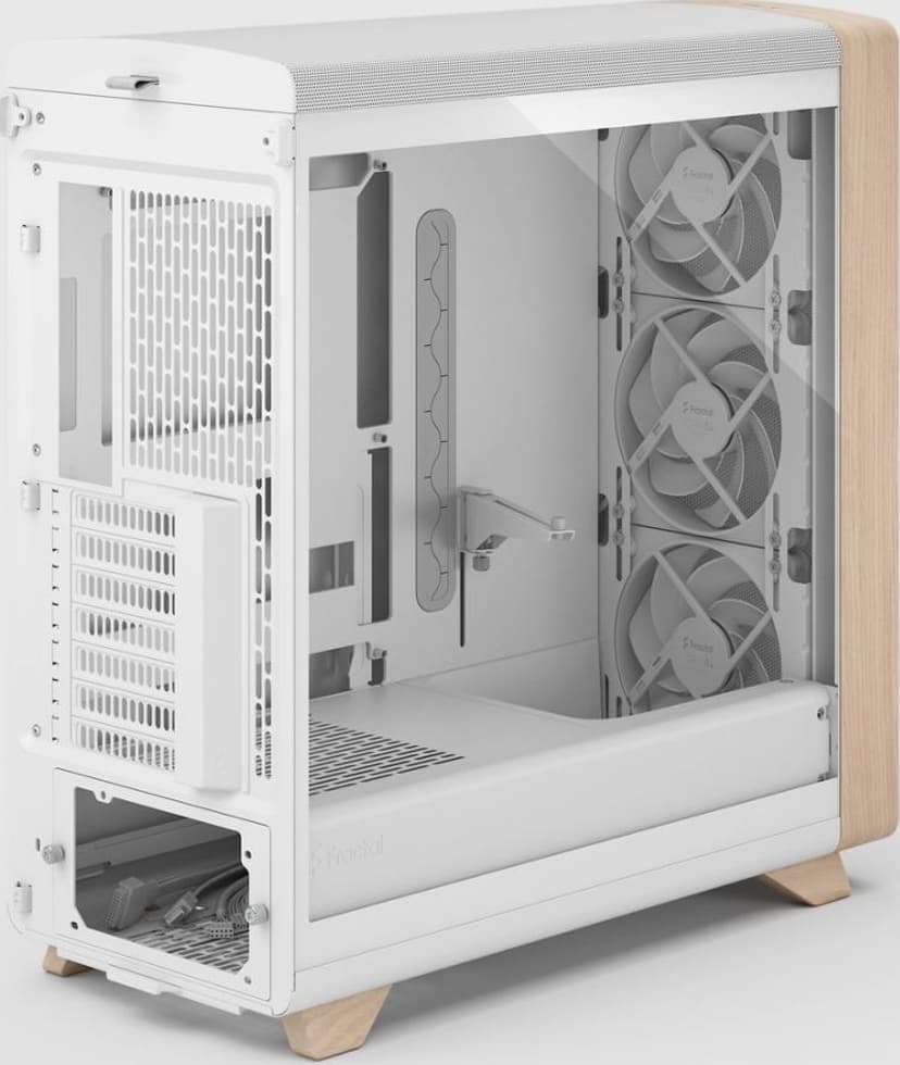 Fractal Design Summit Chalk TG Clear Tint Midi Tower Hvit