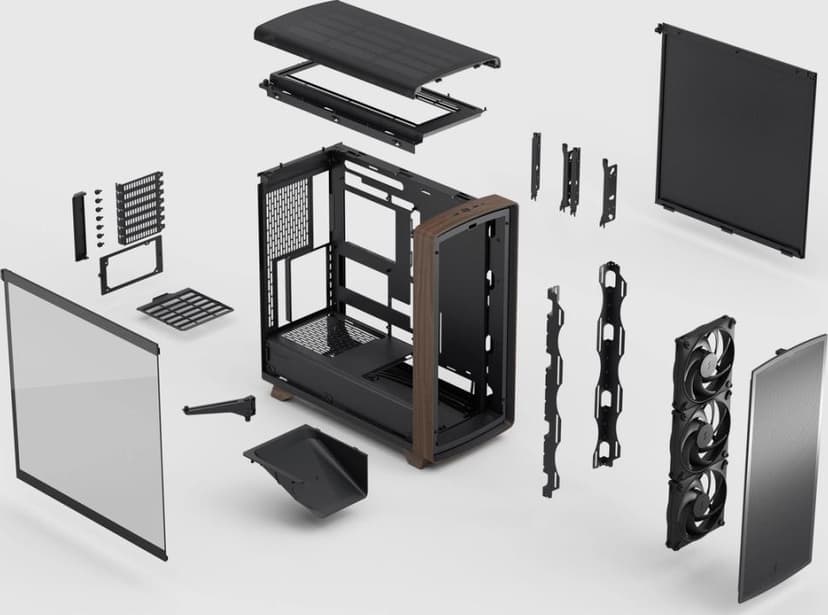 Fractal Design Summit TG Light Tint Midi Tower Svart