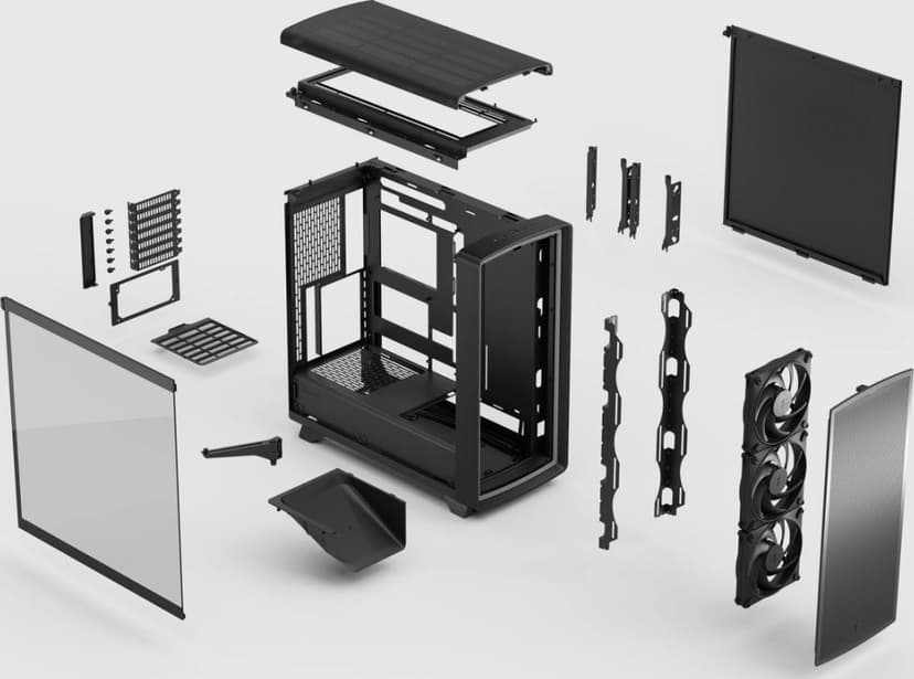 Fractal Design Summit Ambience TG Light Tint Midi Tower Blackout Ambience
