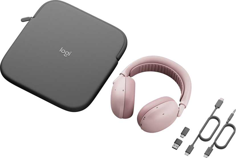 Logitech Zone Vibe Pro for Business incl. Receiver Stereo USB-A, USB-C Microsoft Teams Rosa