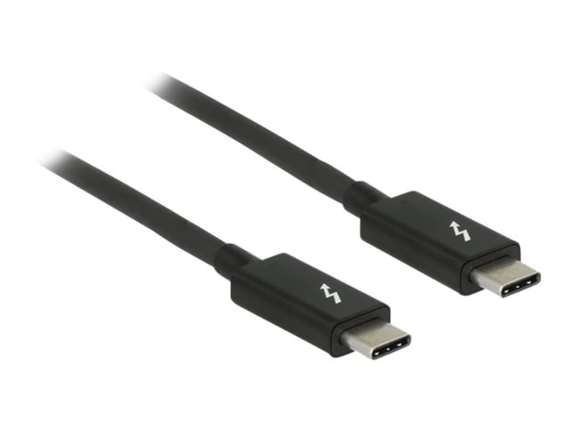 Delock Thunderbolt cable 2m USB C USB C Zwart