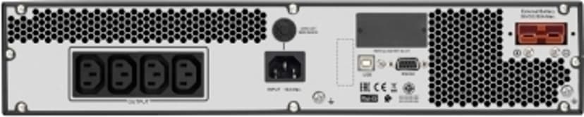 APC SRVPM1KRIL uforstyrrbar strømforsyning (UPS) Dobbeltkonvertering (Online) 1 kVA 800 W 4 AC-utganger