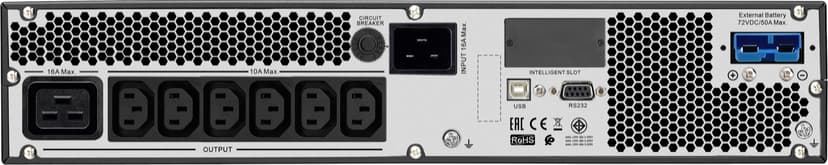 APC SRVPM3KRIL UPS-enhed Dobbeltkonvertering (online) 3 kVA 2400 W 7 AC stikkontakt(er)