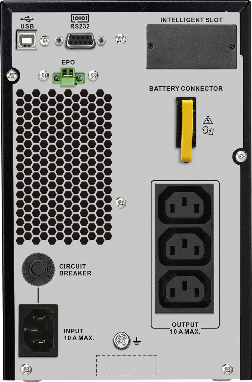 APC SRV1KI-E strömskydd (UPS) Dubbelkonvertering (Online) 1 kVA 900 W 3 AC-utgångar