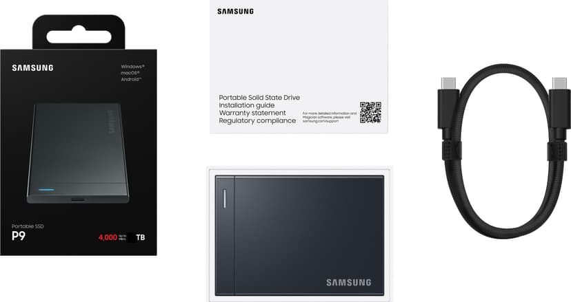 Samsung P9 Portable SSD 1TB USB-C Svart