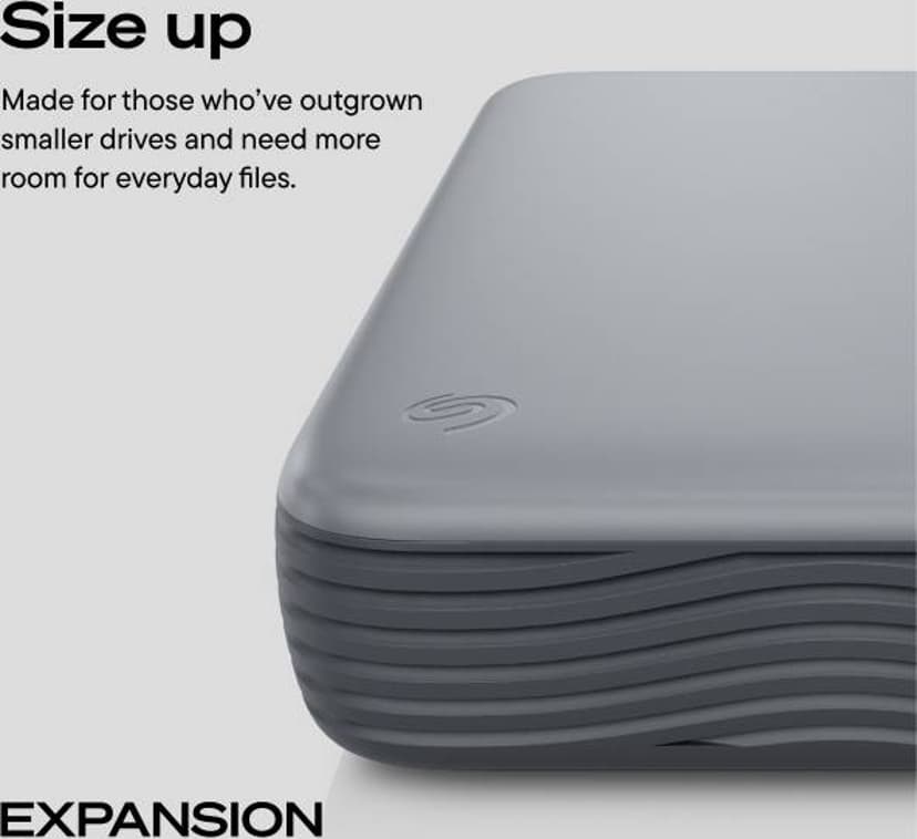 Seagate Expansion Desktop HDD 20TB Grå