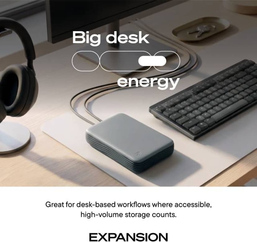 Seagate Expansion Desktop HDD 24TB Grå
