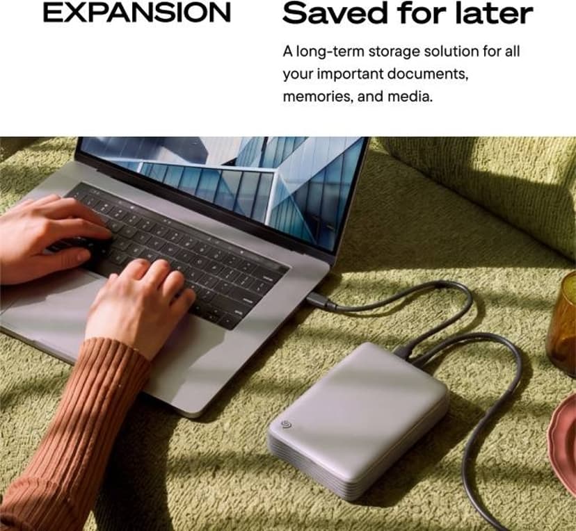Seagate Expansion Desktop HDD 24TB Grå