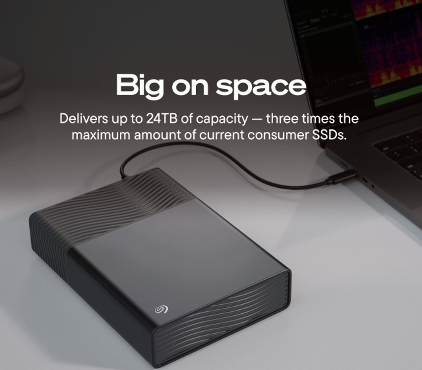 Seagate One Touch Desktop HDD 16TB Mörkgrå