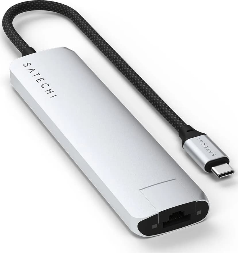 Satechi 7-in-1 USB-C-moniporttisovitin Ethernetillä USB-C
