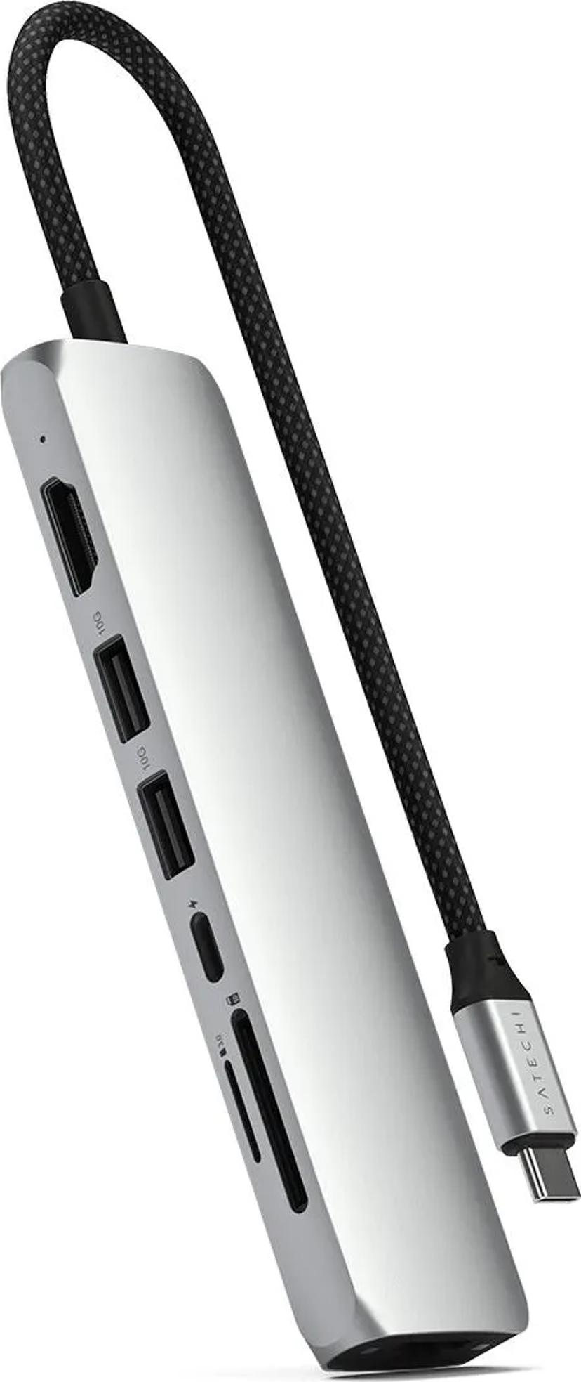 Satechi 7-in-1 USB-C-moniporttisovitin Ethernetillä USB-C