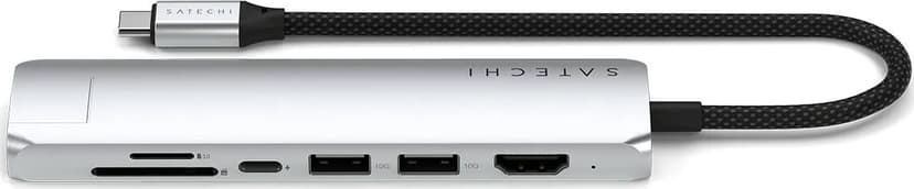 Satechi 7-in-1 USB-C-moniporttisovitin Ethernetillä USB-C
