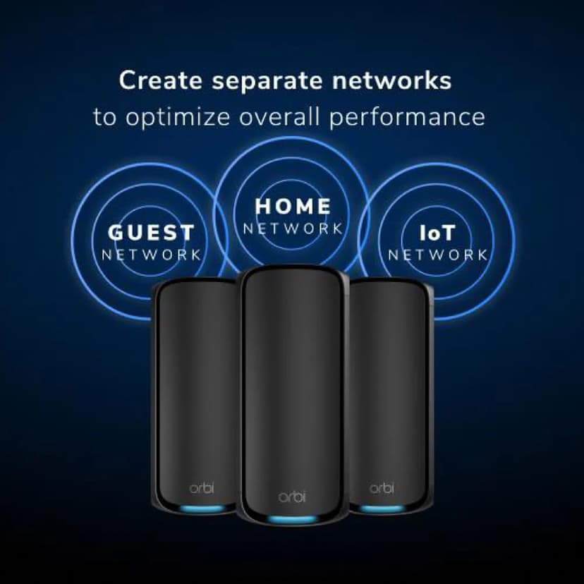 Netgear Orbi RBE972B WiFi 7 Mesh Musta 2-Pack