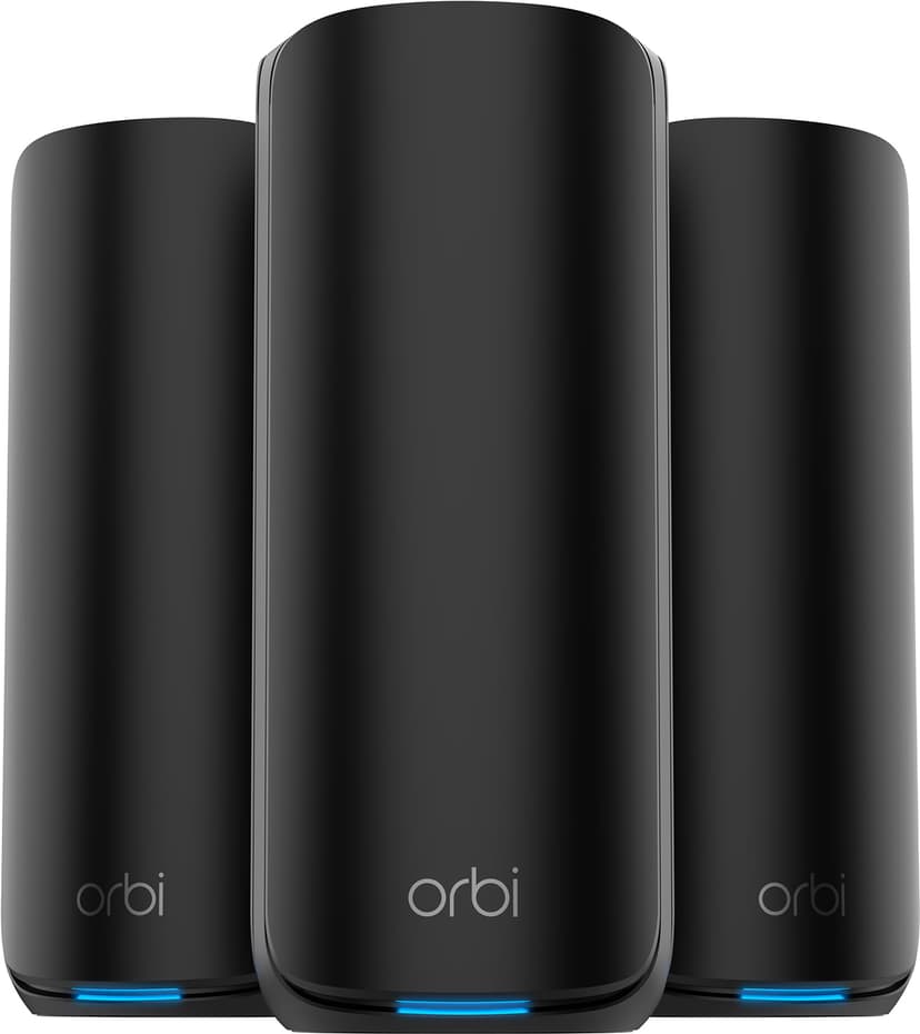 Netgear Orbi 870 Tri-band WiFi 7 Musta 3-Pakkaus