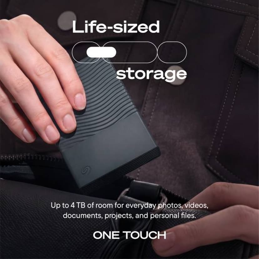 Seagate One Touch Portable 2TB Grå