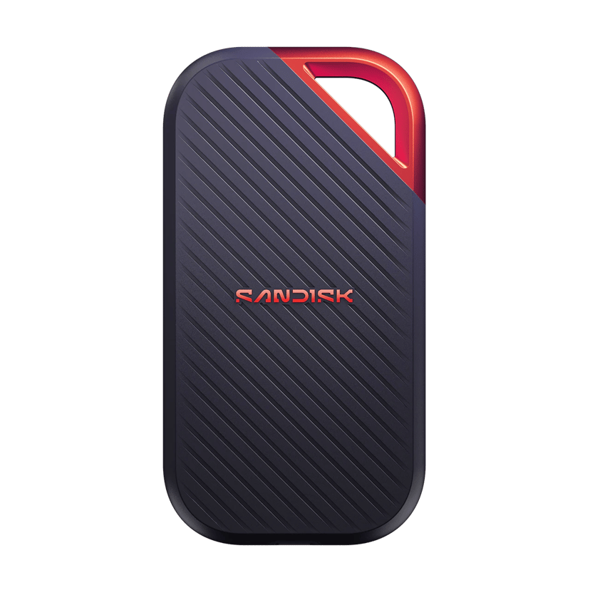 SanDisk Extreme PRO Portable SSD V3 2TB USB-C Marineblå, Rød