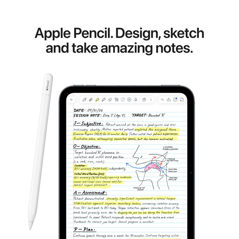 Apple iPad mini (2026) Wi-Fi + Cellular Standard Glass 8.5" Apple 128GB Tähti­valkea