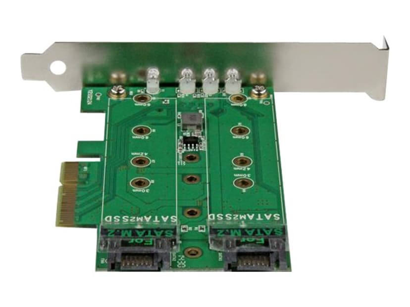 Startech 3PT M.2 SSD Adapter Card 1x PCIe (NVMe) 2x SATA M.2